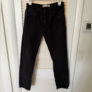 Levi's Black Regular Taper Jeans